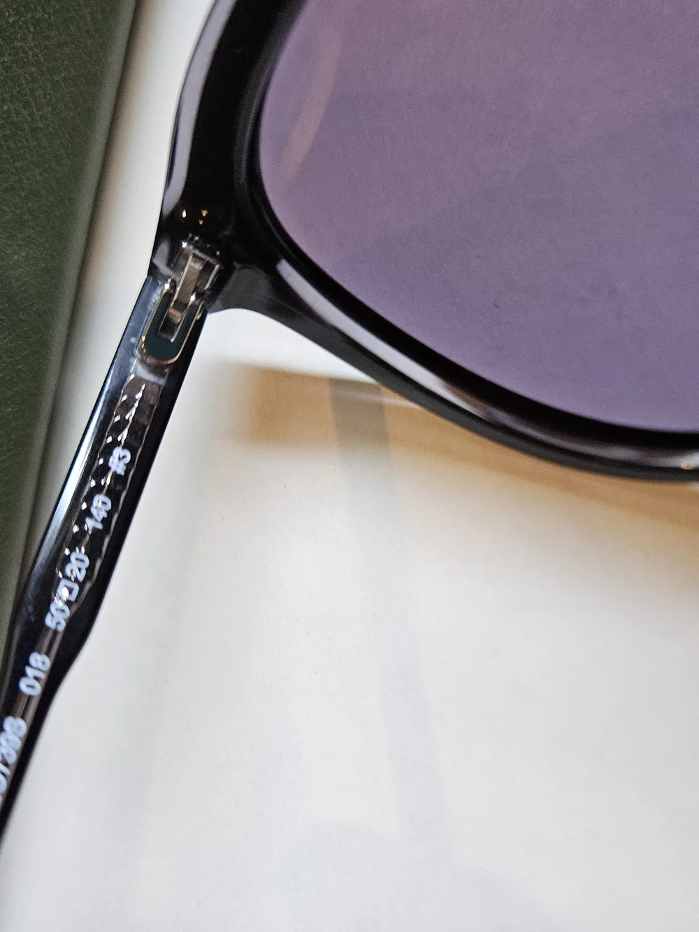Longchamp Black Round Sunglasses with Purple Lenses